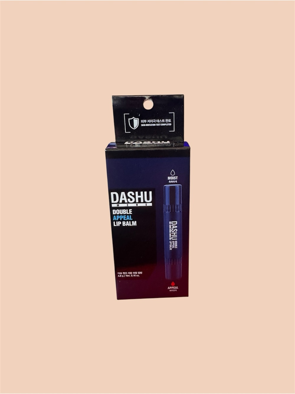 DASHU Men’s Double Appeal Moist Lip Balm 0.16 oz / 4.8g Korean Beauty